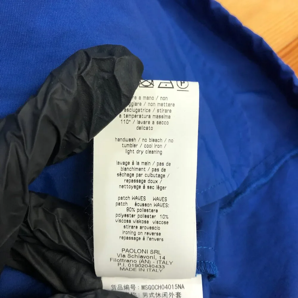 MSGM Blue Hooded Jacket Size 48 - Picture 11 of 13